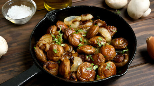 Honey Balsamic Garlic Mushrooms Recipe