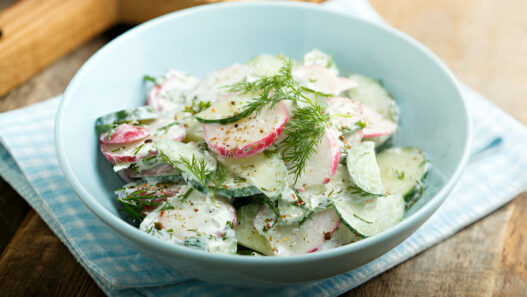 Cucumber Radish Dill Salad Recipe