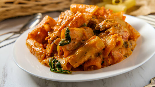 Creamy Sausage Rigatoni Pasta Recipe