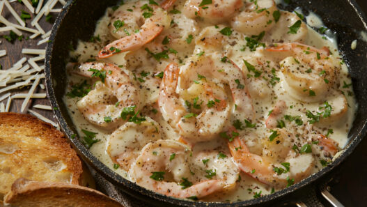 Creamy Parmesan Shrimp Pasta Recipe