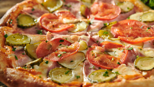 Dill Pickle & Ham Pizza Recipe
