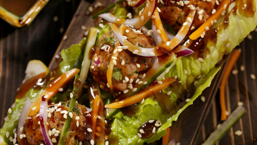 Meatball Lettuce Wraps Recipe