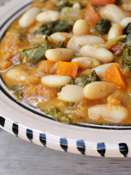 Ribollita White Bean Stew with carrots Recipe