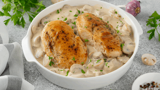 Chicken Breast in Creamy Mushroom Recipe