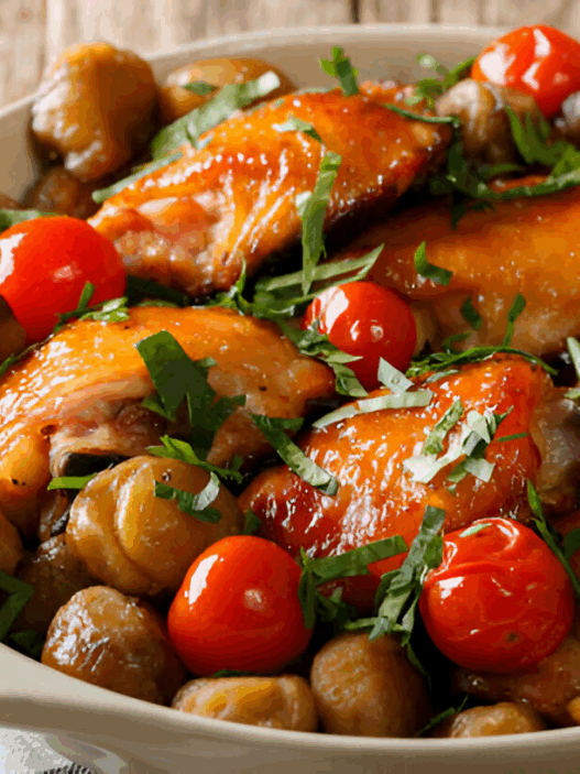 Chicken with Walnuts and Chestnuts Recipe