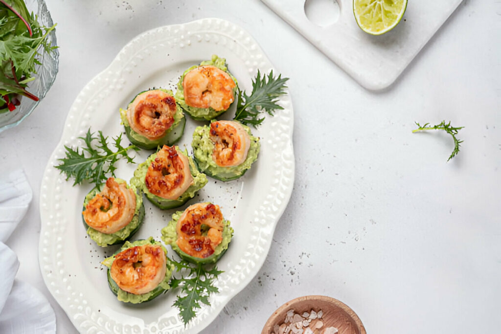 Avocado Cucumber Shrimp Appetizer Recipe