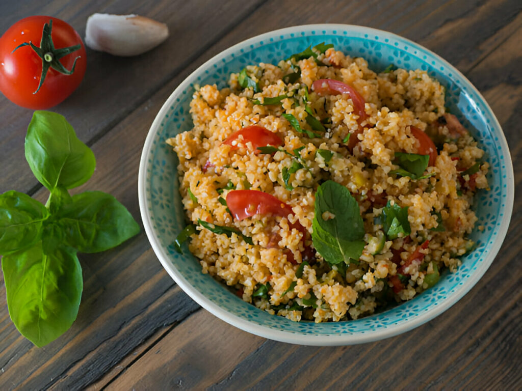 Couscous with Tomato and Basil Recipe
