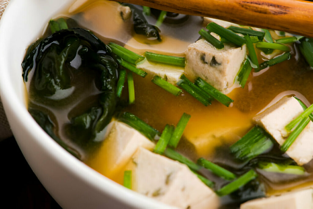 Japanese Miso Soup Filled with Kelp Recipe