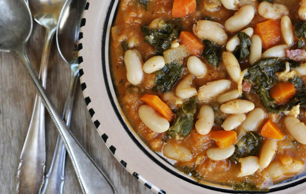Ribollita White Bean Stew with carrots Recipe