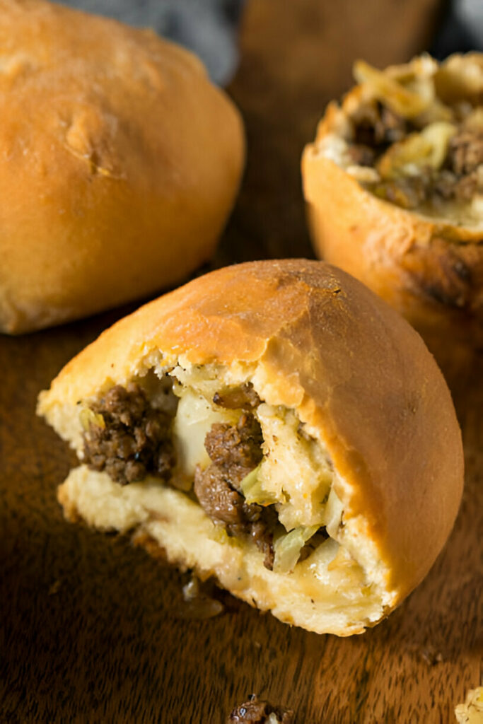 Bierocks with Rhodes Rolls Recipe