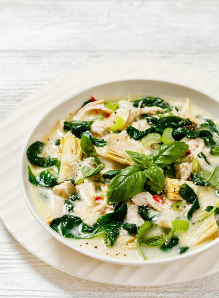 Chicken Spinach Artichoke Soup Recipe