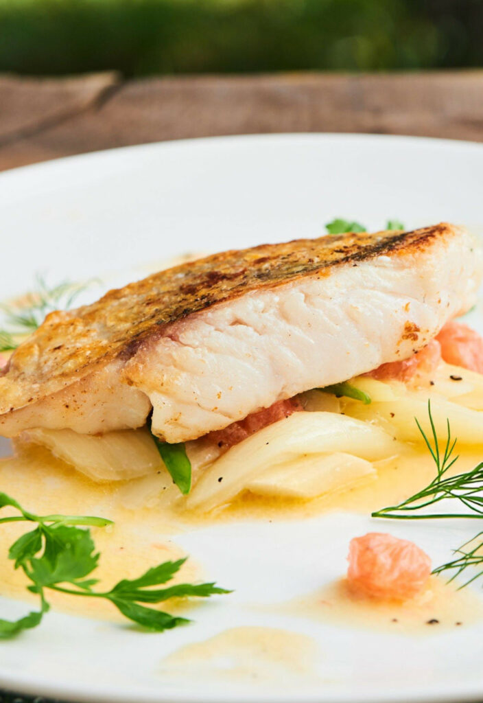 Grilled Pike with Beurre Blanc Sauce Recipe