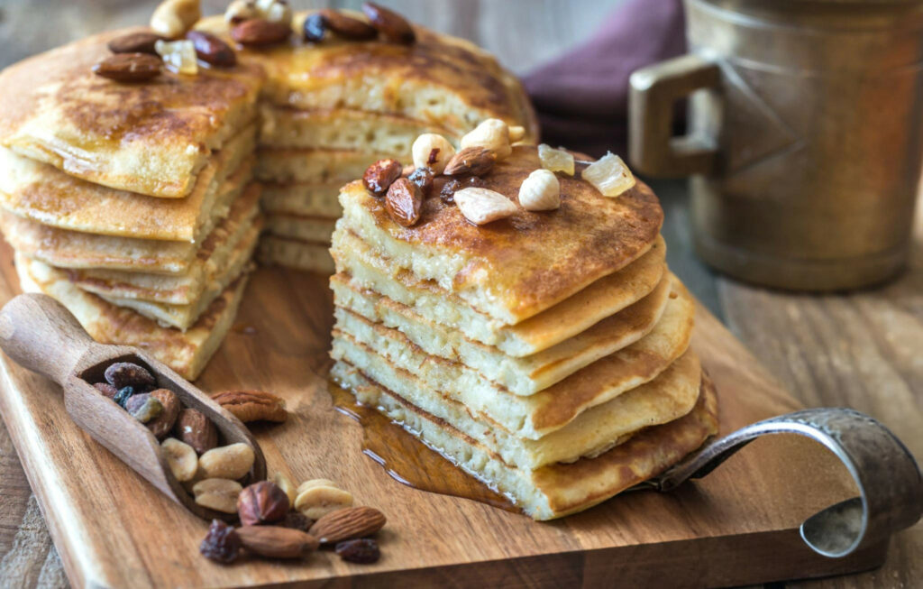 Fluffy Maple Buttermilk Pancakes Recipe
