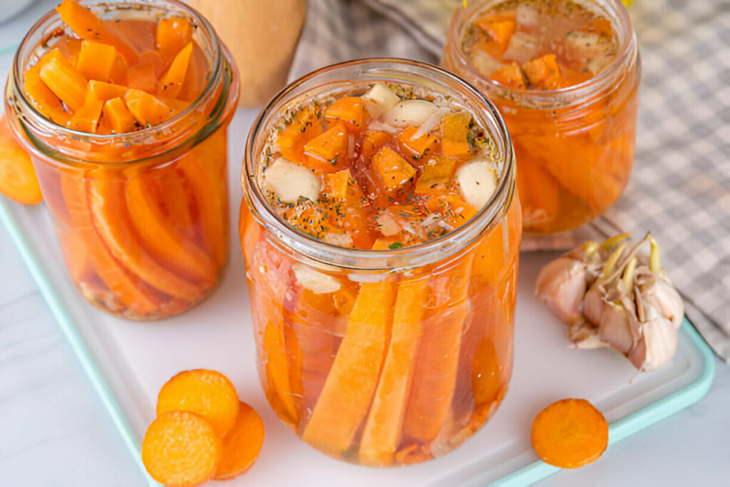 Garlic Pickled Carrots Recipe