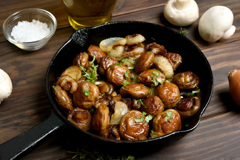 Honey Balsamic Garlic Mushrooms Recipe