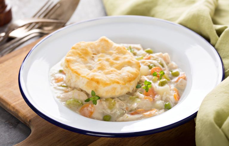 Chicken Pot Pie with Biscuits Recipe